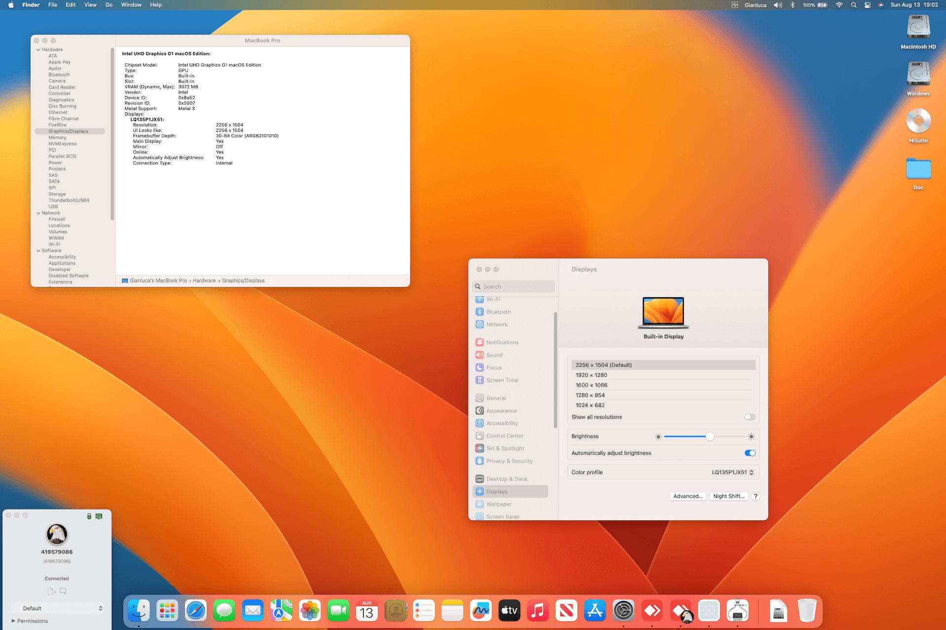 Microsoft Surface Laptop 3 [IceLake   Intel UHD Graphics G1]   OpenCore 1